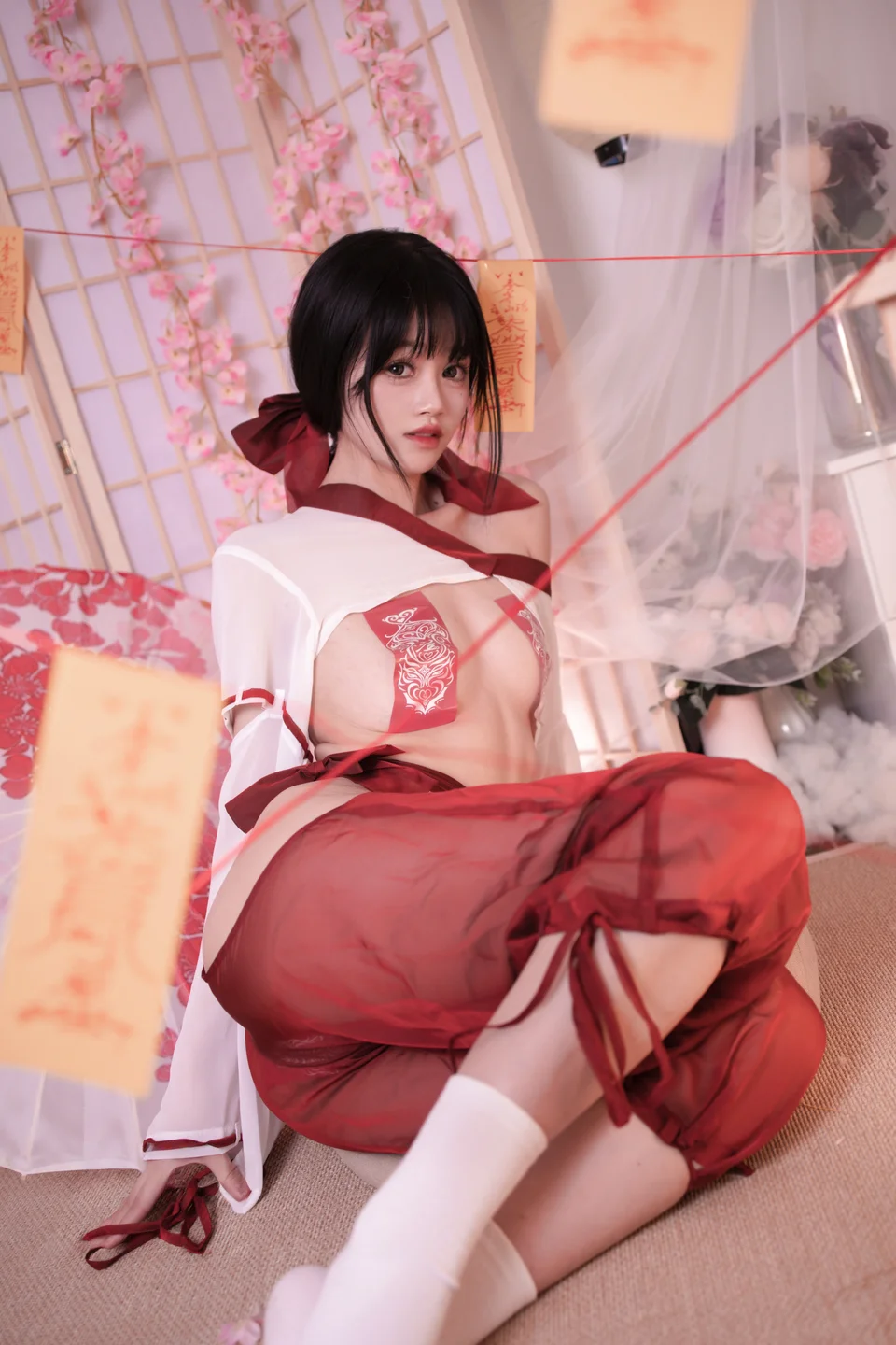 星黛鹿鹿 - No.010 祈福巫女 [56P-720MB] tg@simisebaisi 【丝足阁】017.webp
